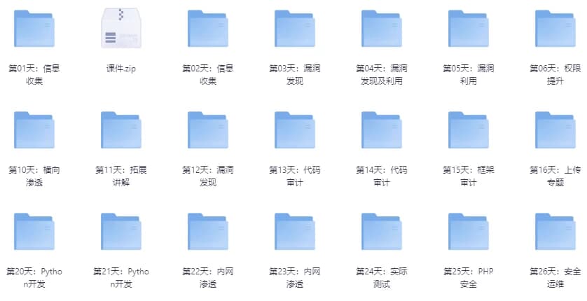 小迪安全培训视频教程 – 带源码课件-副业项目资源网