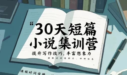 30天短篇小说集训营-副业项目资源网
