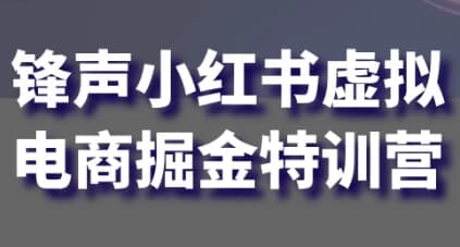 锋声小红书虚拟电商掘金特训营-副业项目资源网