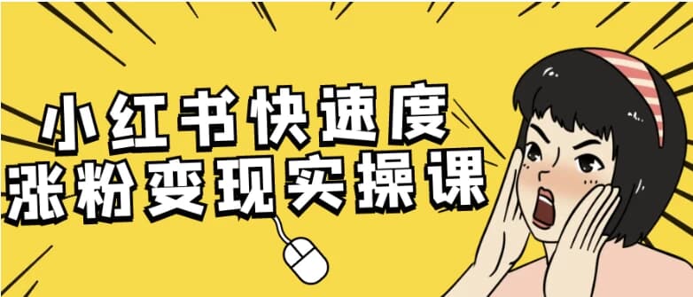 小红书快速度涨粉变现实操课-副业项目资源网