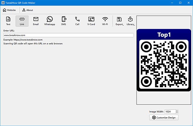 TweakNow QR Code Maker(二维码生成软件) v3.6.2 便携版-副业项目资源网
