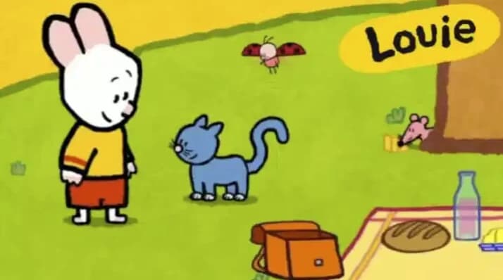 法国启蒙动画《路易小兔子 Louie1-4季全集》英语学习课程，简笔画教学+趣味互动-副业项目资源网