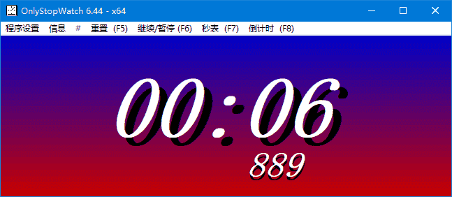 OnlyStopWatch(桌面计时器工具) v6.55 多语便携版-副业项目资源网