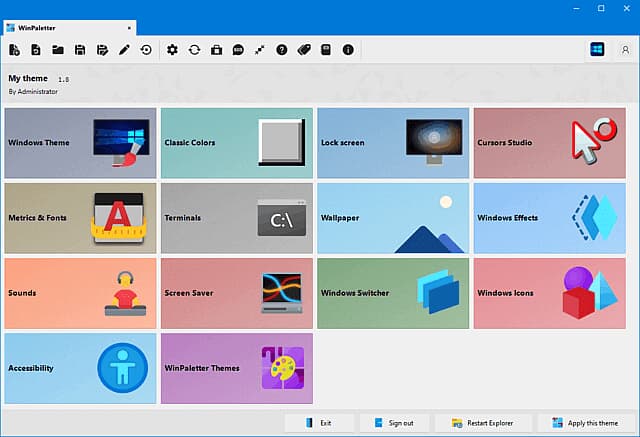 WinPaletter(Win10/11系统颜色调整工具) 1.0.9.5 最新版-副业项目资源网
