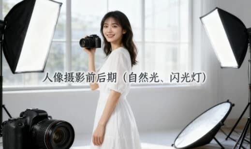 人像摄影前后期（自然光、闪光灯）-副业项目资源网