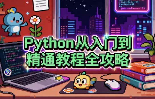 Python从入门到精通教程全攻略-副业项目资源网