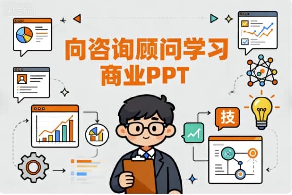 向咨询顾问学习商业PPT（从思维到技能）-副业项目资源网
