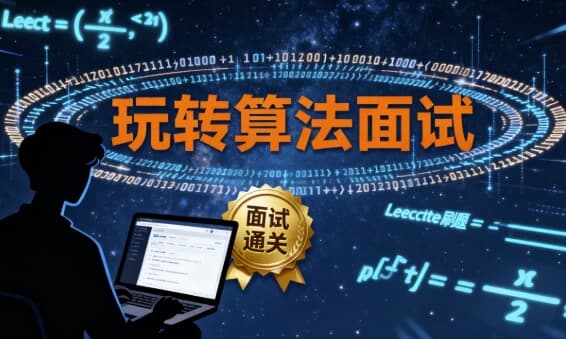 玩转算法面试 Leetcode真题分门别类讲解 – 带源码课件-副业项目资源网