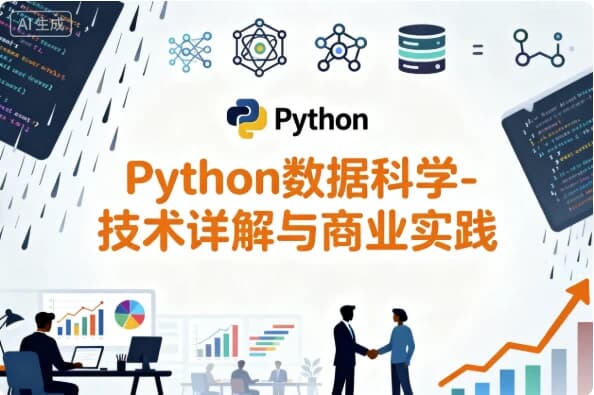 Python数据科学-技术详解与商业实践（八大案例，配套书籍） 带源码课件-副业项目资源网