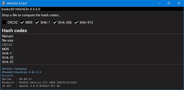 Geeks3D H4shG3n(文件哈希计算工具) v0.5.6.0 绿色版-副业项目资源网