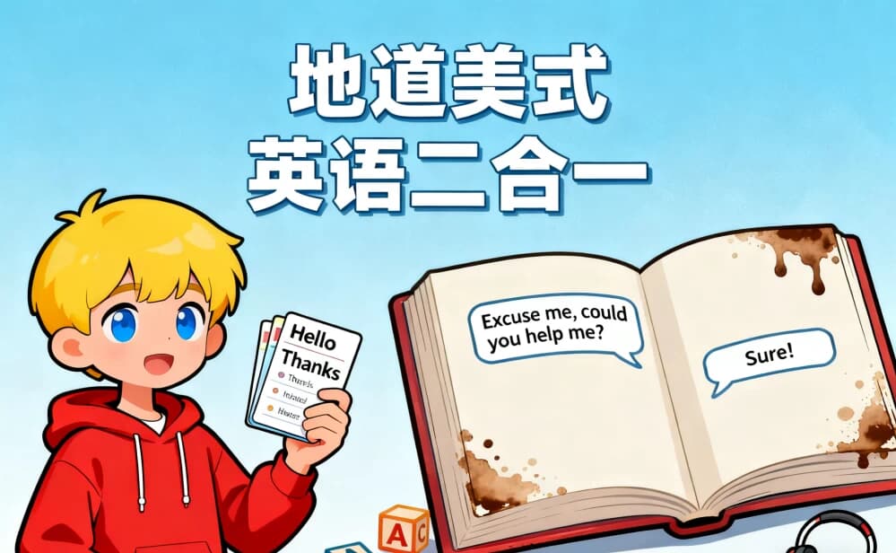 地道美式英语二合一-副业项目资源网