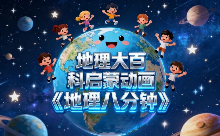 地理大百科启蒙动画《地理八分钟》-副业项目资源网