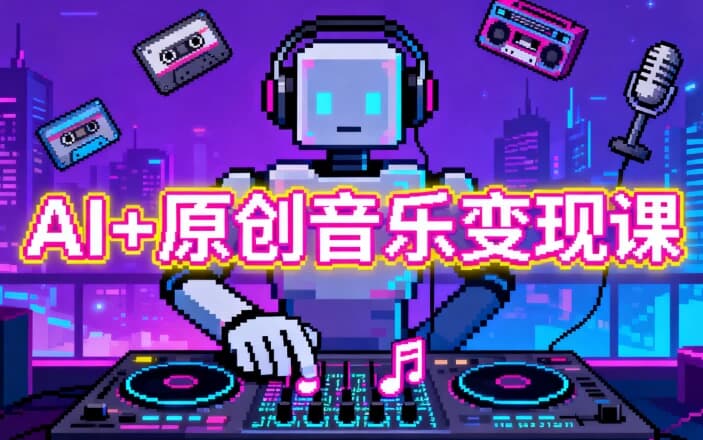 AI+原创音乐变现课,从创作到收益的完整指南-副业项目资源网