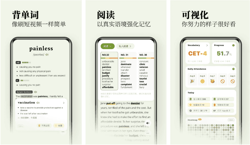 无痛单词 v3.5.0 刷单词记单词,多维数据生成契合你记忆,解锁VIP会员版-副业项目资源网
