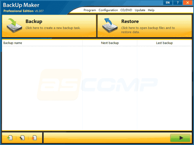 ASCOMP BackUp Maker(强大备份软件) Pro v8.317 便携版-副业项目资源网