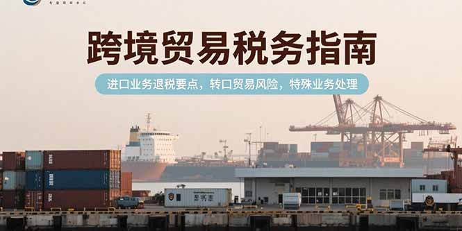 跨境贸易税务指南，进口业务退税要点，转口贸易风险，特殊业务处理-副业项目资源网
