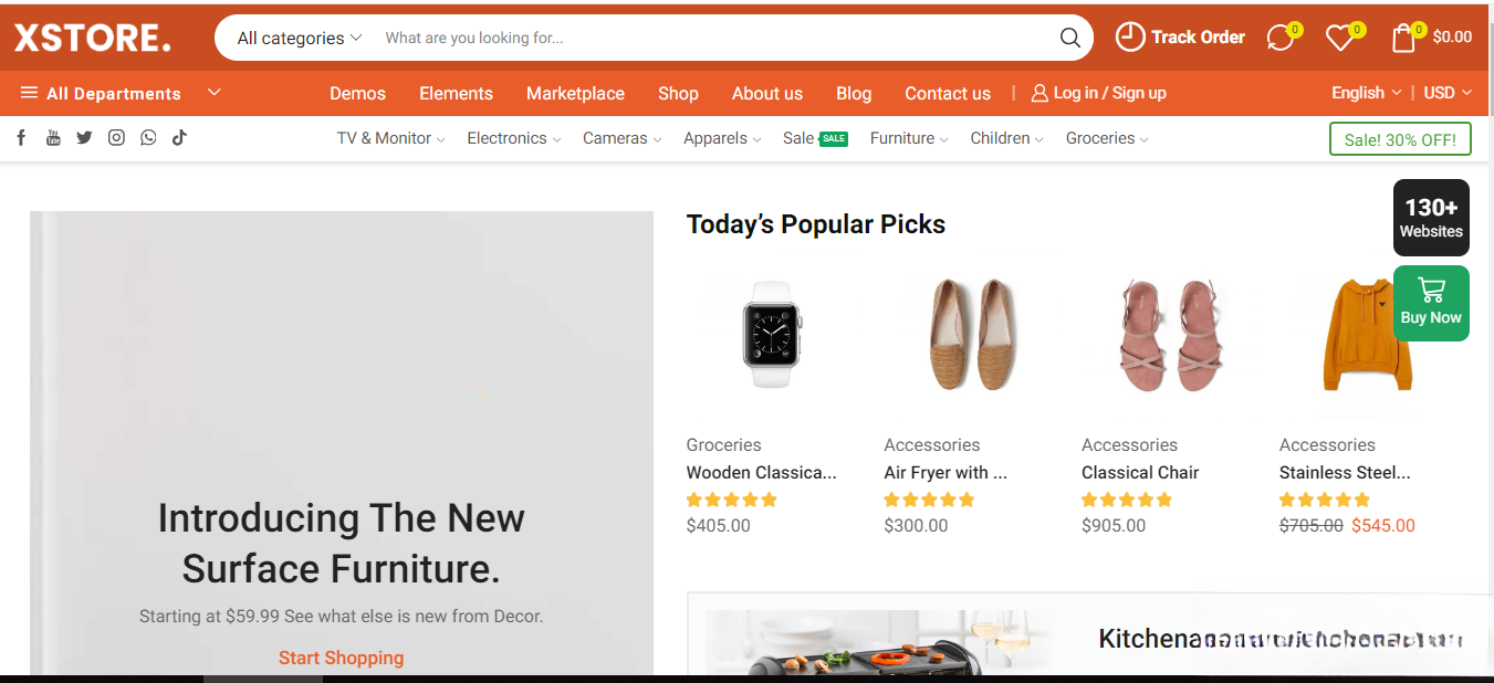 WordPress主题–Xstore v9.5.1 Woocommerce主题 破解版下载-副业项目资源网