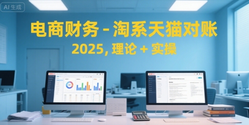 电商财务-淘系天猫对账2025，理论+实操-副业项目资源网