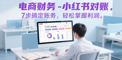 电商财务-小红书对账，7步搞定账务，轻松掌握利润-副业项目资源网