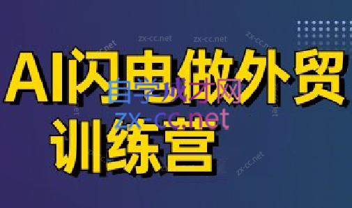 大卫·AI闪电做外贸训练营(更新7月)-副业项目资源网