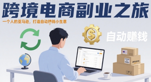 跨境电商副业之旅，一个人的亚马逊，打造自动賺钱小生意-副业项目资源网