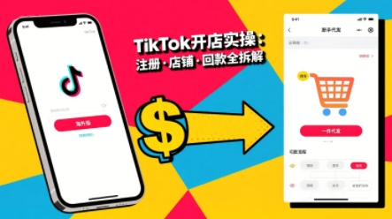 TikTok从开店到投流的进阶课，从基础实操到高阶技巧一网打尽-副业项目资源网