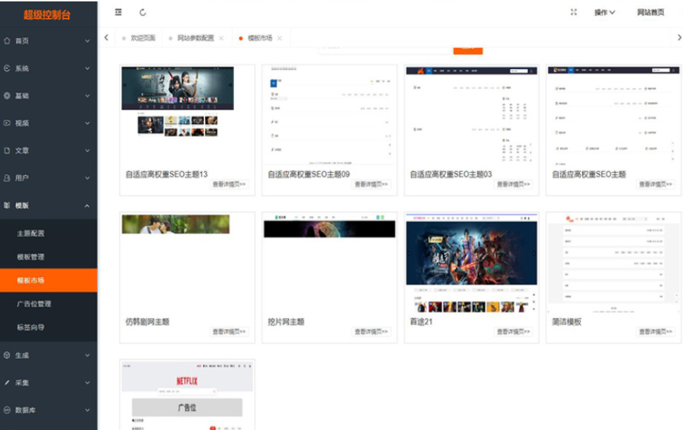 最新Pro版视频影视系统 电影管理系统源码 电影院播放系统含9套模板-副业项目资源网