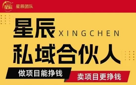 全网首发星辰私域项目合集，最新实操玩法，短期快速实现变现-副业项目资源网