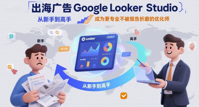 出海广告Google Looker Studio从新手到高手，成为更专业不被报告折磨的优化师-副业项目资源网