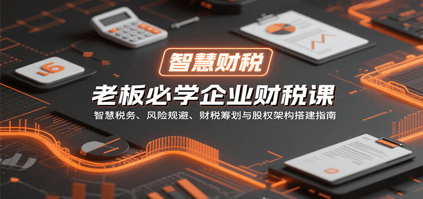 老板必学企业财税课：智慧税务、风险规避、财税筹划与股权架构搭建指南-副业项目资源网