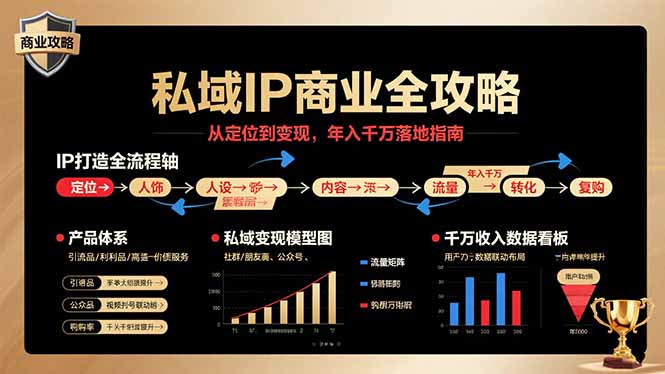 私域IP商业全攻略，从定位到变现，年入千万落地指南-副业项目资源网