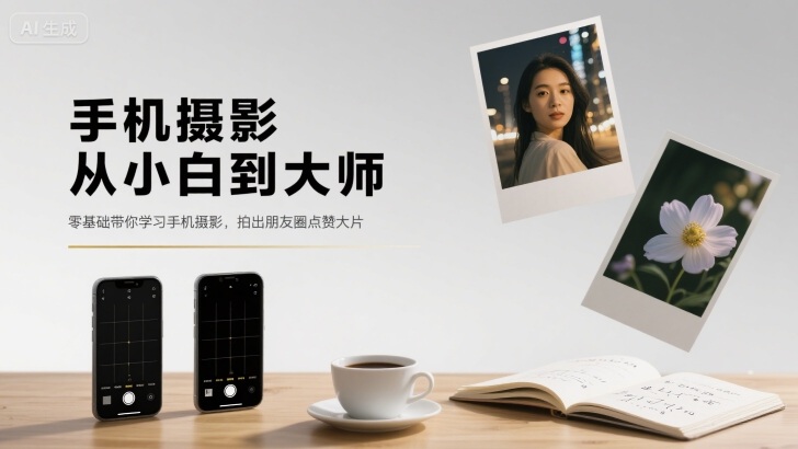 手机摄影从小白到大师，零基础带你学习手机摄影，拍出朋友圈点赞大片-副业项目资源网