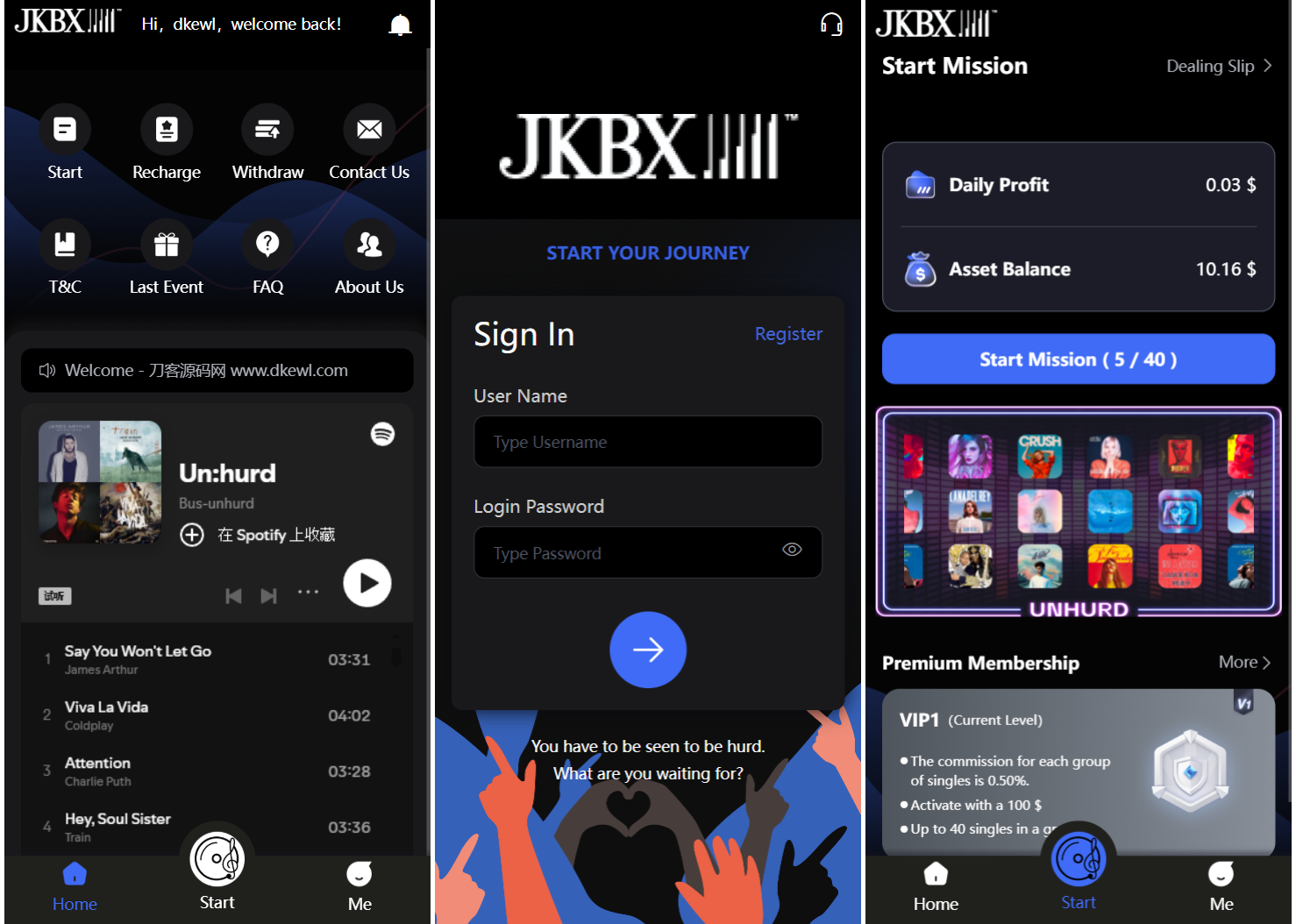 JKBX海外音乐抢单系统源码 Thinkphp框架 附教程-副业项目资源网