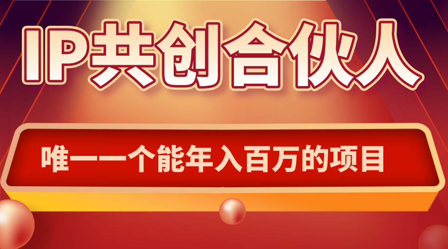 如何通过IP共创合伙人一起合伙“卖项目”-副业项目资源网