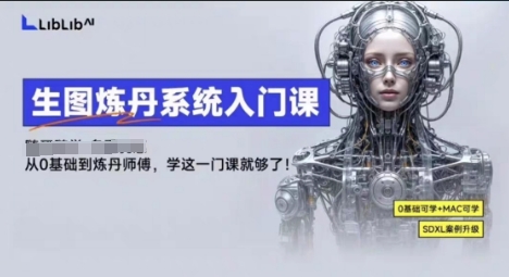 LibLibAI哩布哩布生图炼丹系统入门课，从生图到炼丹，只学这一门就够了-副业项目资源网