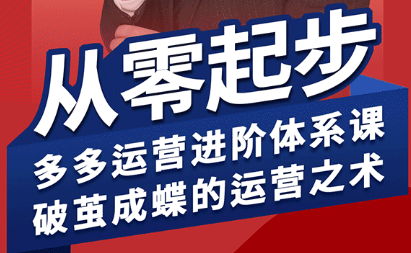 海神·拼多多运营进阶系统课(更新9月)-副业项目资源网