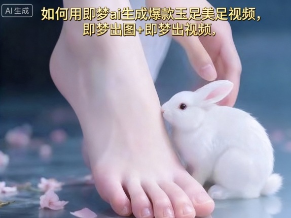 如何用即梦ai生成爆款玉足美足视频，即梦出图+即梦出视频，快速涨粉-副业项目资源网