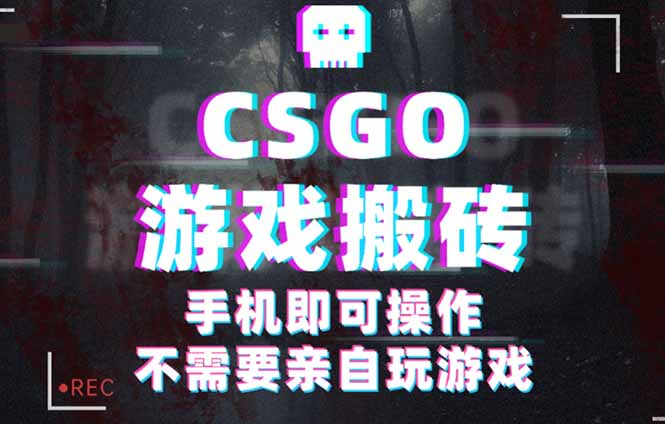 CSGO游戏挂机捡漏，单日扫货500+，年底小高峰上车可吃肉，手机即可操作…-副业项目资源网