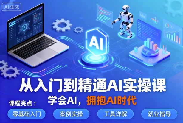 从入门到精通AI实操课，学会AI，拥抱AI时代-副业项目资源网