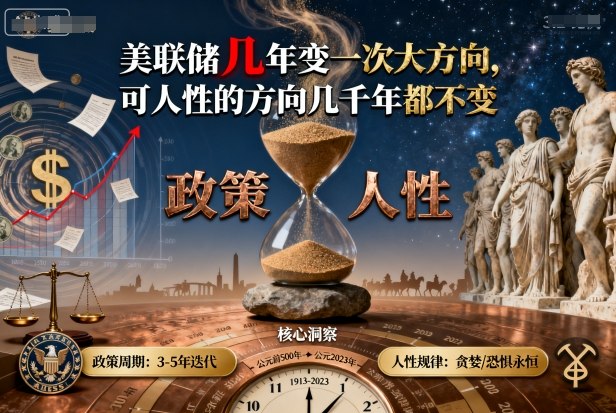 付费文章：美联储几年变一次大方向，可人性的方向几千年都不变-副业项目资源网