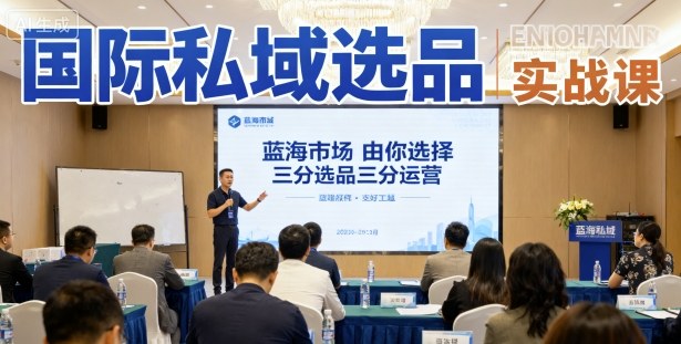 国际私域选品实战课，蓝海市场由你选择，七分选品三分运营-副业项目资源网