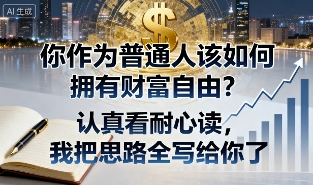 付费文章：你作为普通人该如何拥有财富自由？认真看耐心读，我把思路全写给你了-副业项目资源网
