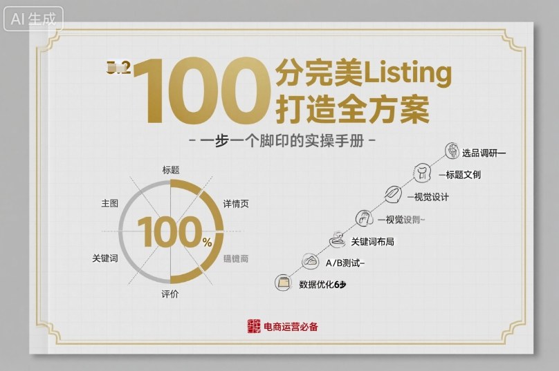 100分完美Listing打造全方案，想要完美listing必须是需要一步一个脚印的-副业项目资源网