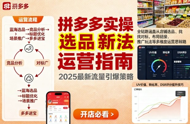 王校长9月12拼多多实操新玩法，全链路涵盖从店铺选品、找对标，布局链接，推广玩法等多维度运营思路-副业项目资源网