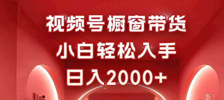 视频号橱窗带货，小白轻松入手，日入2000+-副业项目资源网
