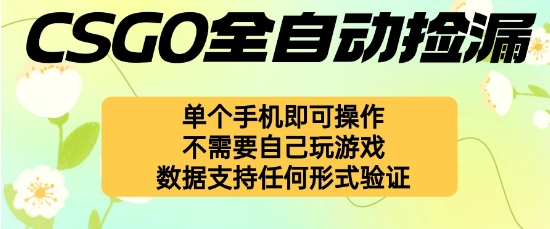 自动挂G捡漏，不用自己挂G不用玩游戏，一个手机即可操作，新手小白轻松月入1W+【揭秘】-副业项目资源网