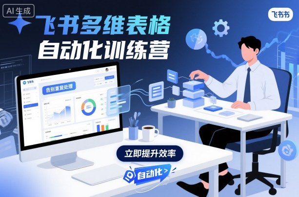 飞书多维表格自动化训练营，手把手教你告别重复处理，用多维表格开启高效办公新模式-副业项目资源网