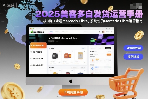2025美客多自发货运营手册：从0到1精通Mercado Libre，系统性的Mercado Libre运营指南-副业项目资源网