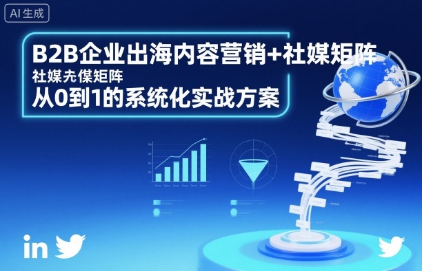B2B企业出海内容营销+社媒矩阵，从0到1的系统化实战方案-副业项目资源网