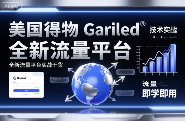 美国得物Gariled技术实战，全新流量平台​实战干货，即学即用-副业项目资源网